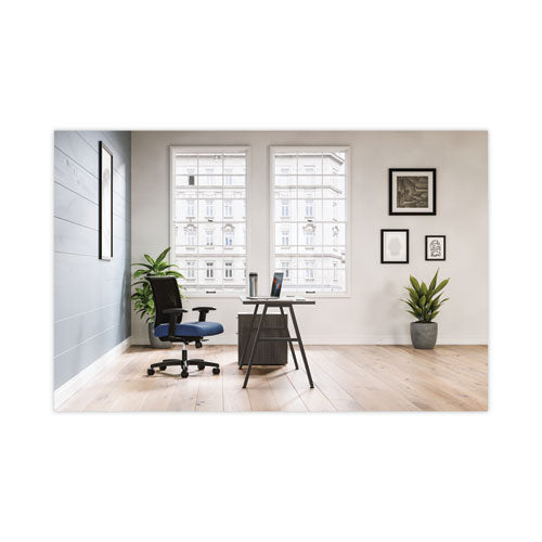 Image of HON® HLPLPMBBF.LSL1 Mod Mobile Pedestal, Left or Right, 3-Drawers: Box/Box/File, Legal/Letter, Slate Teak, 15" x 20" x 28"