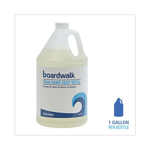 Image of Boardwalk® 5005-04-GCE00 Foaming Hand Soap Refill, Herbal Mint Scent, 1 gal, 4/Carton