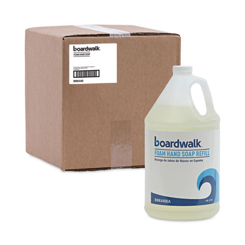 Image of Boardwalk® 5005-04-GCE00 Foaming Hand Soap Refill, Herbal Mint Scent, 1 gal, 4/Carton