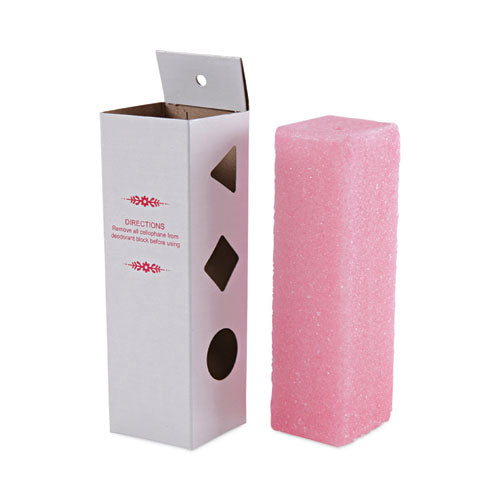 Image of Boardwalk® 24WBHP006I036M202143000 Deodorizing Para Wall Blocks, 24 oz, Pink, Cherry, 6/Box