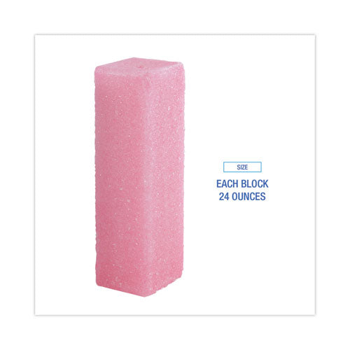 Image of Boardwalk® 24WBHP006I036M202143000 Deodorizing Para Wall Blocks, 24 oz, Pink, Cherry, 6/Box