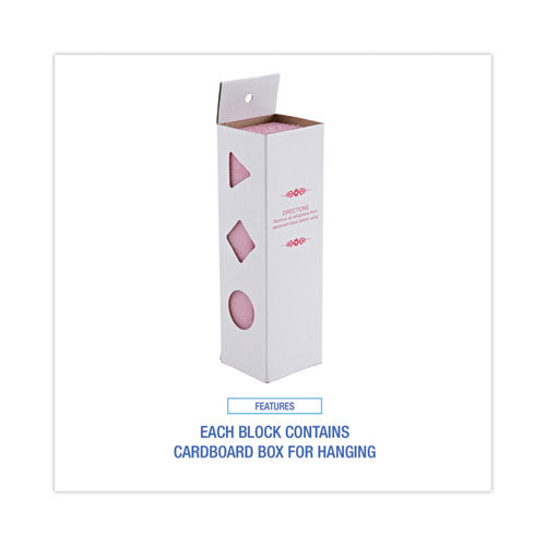Image of Boardwalk® 24WBHP006I036M202143000 Deodorizing Para Wall Blocks, 24 oz, Pink, Cherry, 6/Box