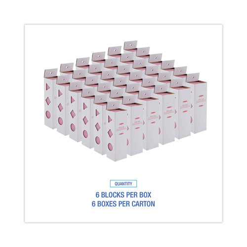 Image of Boardwalk® 24WBHP006I036M202143000 Deodorizing Para Wall Blocks, 24 oz, Pink, Cherry, 6/Box