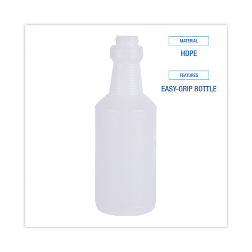 Image of Boardwalk® 512121 Easy-Grip Plastic Spray Bottle, 16 oz, Clear, 24/Carton