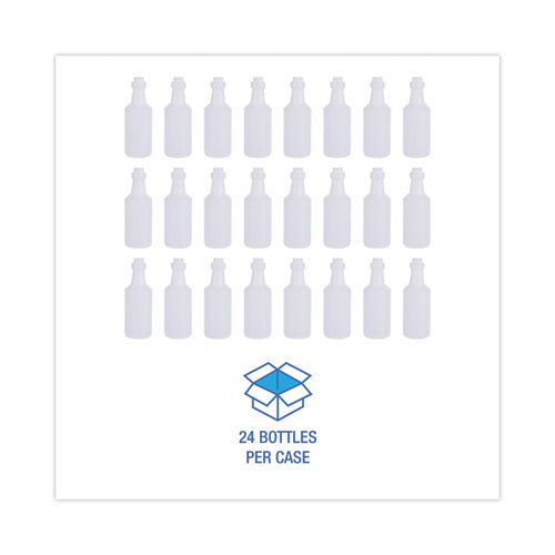 Image of Boardwalk® 512121 Easy-Grip Plastic Spray Bottle, 16 oz, Clear, 24/Carton