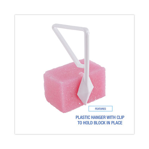 Image of Boardwalk® 4BBP012I144M202143000 Para Toilet Bowl Deodorizer Block, Cherry Scent, Pink, 4 oz, 144/Carton