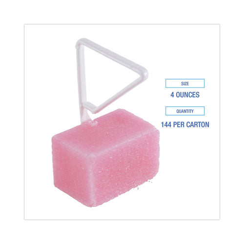 Image of Boardwalk® 4BBP012I144M202143000 Para Toilet Bowl Deodorizer Block, Cherry Scent, Pink, 4 oz, 144/Carton