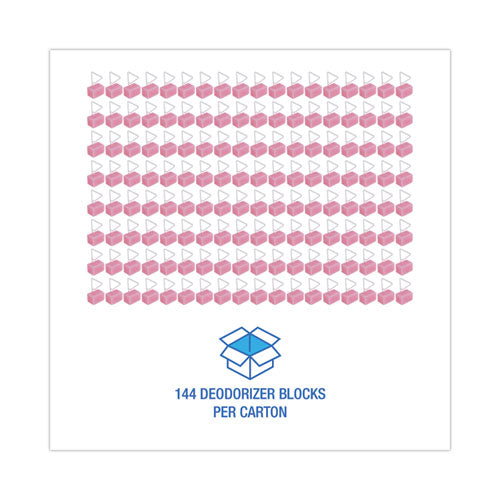 Image of Boardwalk® 4BBP012I144M202143000 Para Toilet Bowl Deodorizer Block, Cherry Scent, Pink, 4 oz, 144/Carton