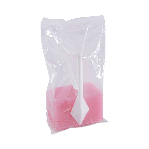 Image of Boardwalk® 4BBP012I144M202143000 Para Toilet Bowl Deodorizer Block, Cherry Scent, Pink, 4 oz, 144/Carton