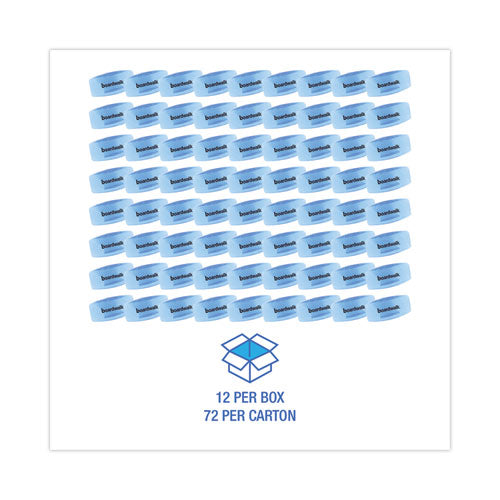 Image of Boardwalk® EBCP012I072M06AAS8000 Toilet Bowl Clip, Cotton Blossom Scent, Blue, 12/Box, 6 Boxes/Carton