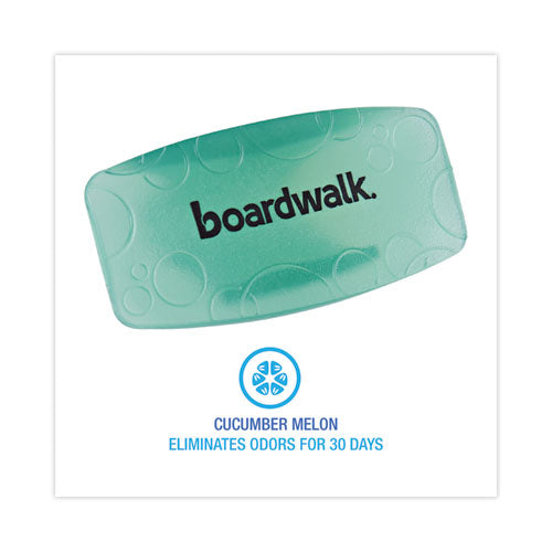 Image of Boardwalk® EBCP012I072M02AAS8000 Toilet Bowl Clip, Cucumber Melon Scent, Green, 12/Box