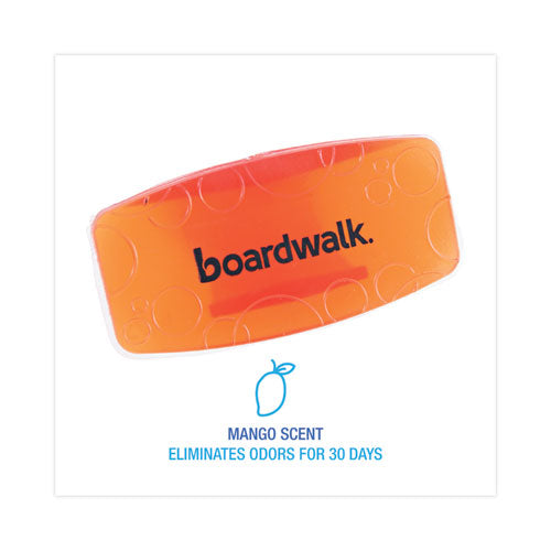 Image of Boardwalk® EBCP012I072M04AAS8000 Toilet Bowl Clip, Mango Scent, Orange, 72/Carton