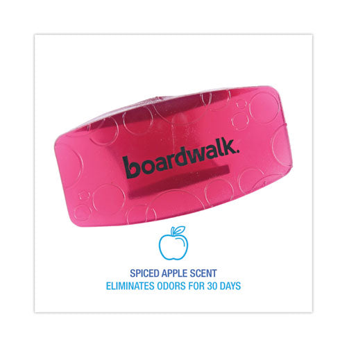 Image of Boardwalk® EBCP012I072M01AAS8000 Toilet Bowl Clip, Spiced Apple Scent, Red, 72/Carton