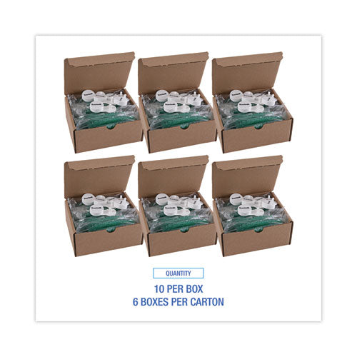 Image of Boardwalk® CURVP010I060M02AAS8100 Curve Solid Air Freshener, Cucumber Melon, Green, 10/Box, 6 Boxes/Carton