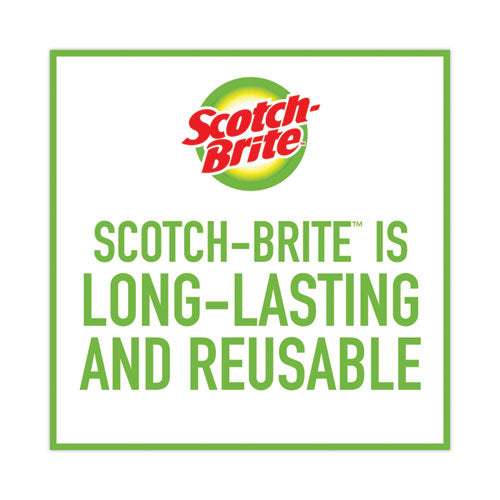 Image of Scotch-Brite® 720 Dobie All-Purpose Cleaning Pad, 3.15 x 4.95, 2.24" Thick, Yellow, 24/Carton
