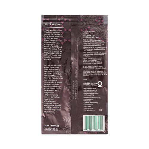 Image of Starbucks® 12411956 Coffee, Caffe Verona, 2.5 Oz Packet, 18/box