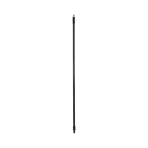 Image of Boardwalk® BWK636 Fiberglass Broom Handle, Nylon Plastic Threaded End, 1" dia x 60", Black