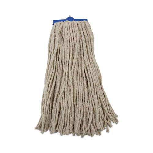 Image of Boardwalk® BWK716CEA Cut-End Lie-Flat Wet Mop Head, Cotton, 16 oz, White