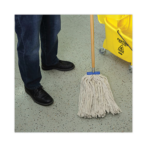 Image of Boardwalk® BWK724CEA Cut-End Lie-Flat Wet Mop Head, Cotton, 24 oz, White