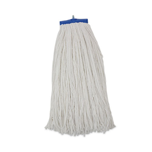 Image of Boardwalk® BWK724RCT Cut-End Lie-Flat Wet Mop Head, Rayon, 24 oz, White, 12/Carton