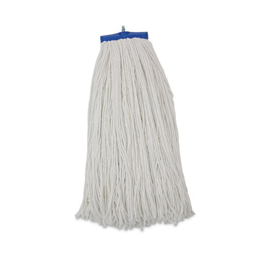 Image of Boardwalk® BWK724REA Cut-End Lie-Flat Wet Mop Head, Rayon, 24 oz, White