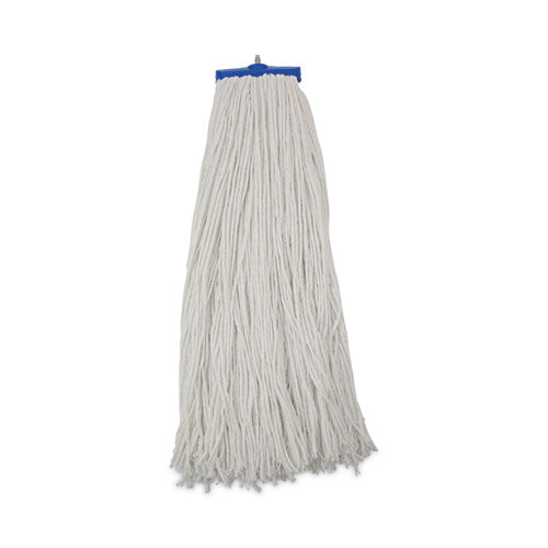 Image of Boardwalk® BWK732R Mop Head, Economical Lie-Flat Head, Rayon Fiber, 32 oz, White, 12/Carton