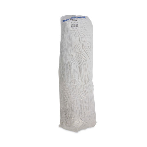 Image of Boardwalk® BWK732R Mop Head, Economical Lie-Flat Head, Rayon Fiber, 32 oz, White, 12/Carton