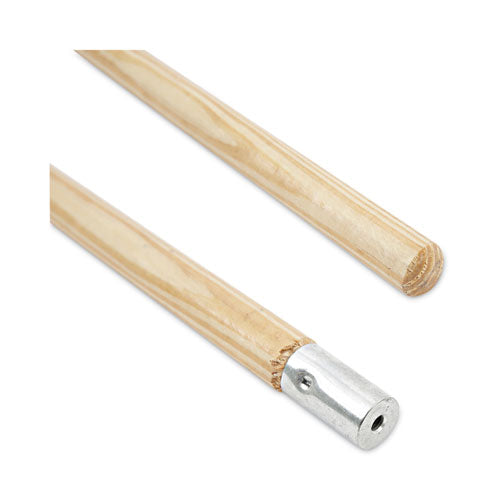 Image of Boardwalk® BWK833 Lie-Flat Screw-In Mop Handle, 1.13" dia x 54", Natural