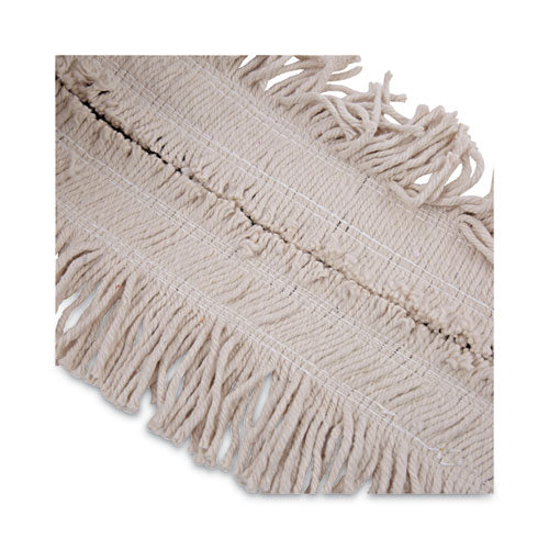 Image of Boardwalk® BWKFF40 Flash Forty Disposable Dust Mop Heads, Cotton, 5", Natural