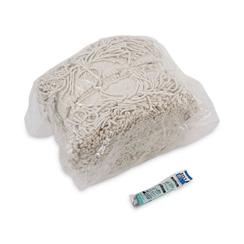 Image of Boardwalk® BWKFF40 Flash Forty Disposable Dust Mop Heads, Cotton, 5", Natural
