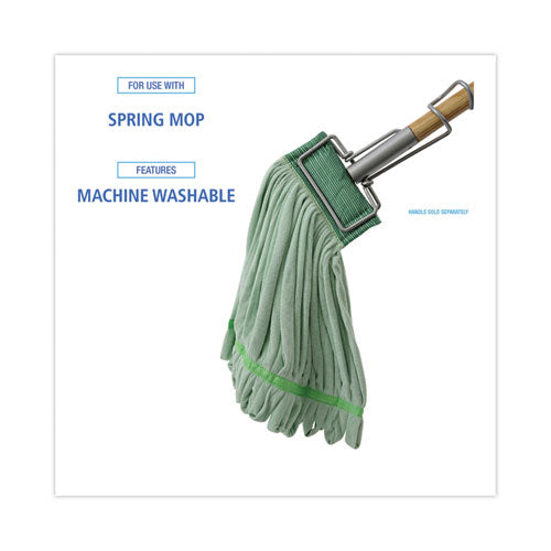 Image of Boardwalk® BWKMWTMG Microfiber Looped-End Wet Mop Head, Medium, Green