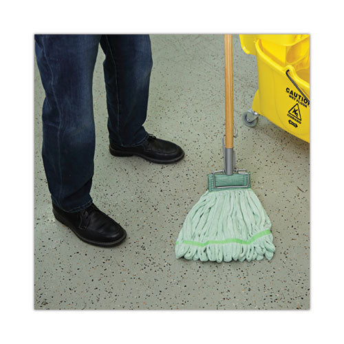 Image of Boardwalk® BWKMWTMG Microfiber Looped-End Wet Mop Head, Medium, Green