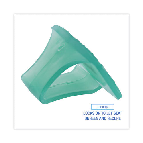 Image of Boardwalk® EBCP012I072M02AAS8000 Toilet Bowl Clip, Cucumber Melon Scent, Green, 72/Carton