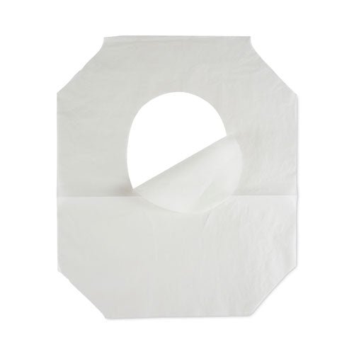 Image of Boardwalk® BWKK1000B Premium Half-Fold Toilet Seat Covers, 14.17 x 16.73, White, 250/Sleeve, 4 Sleeves/Carton