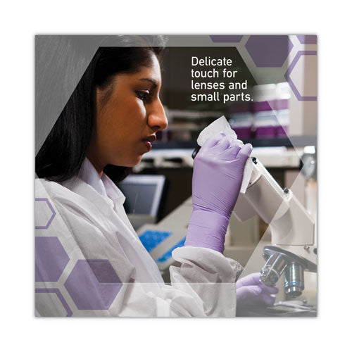 Image of Kimtech 34743 Kimwipes Delicate Task Wipers, 3-Ply, 11.8 x 11.8, Unscented, White, 100/Box, 15 Boxes/Carton