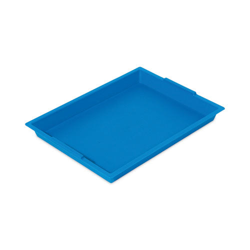Image of deflectoÂ® Little Artist Antimicrobial Finger Paint Tray, 16 x 1.8 x 12, Blue