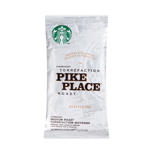 Image of StarbucksÂ® Coffee, Pike Place, 2.7 oz Packet, 72/Carton