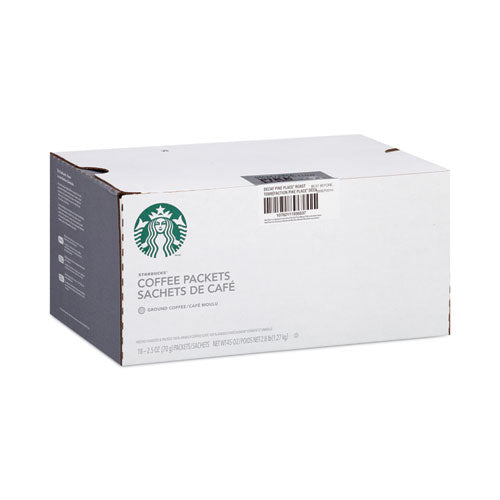 Image of Starbucks® 12420994 Coffee, Pike Place Decaf, 2.5 oz Packet, 72/Carton