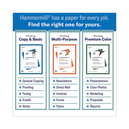 Image of HammermillÂ® Colors Print Paper, 20 lb Bond Weight, 8.5 x 11, Lilac, 500 Sheets/Ream, 10 Reams/Carton