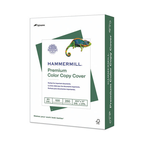 Image of Hammermill® 12002-3 Premium Color Copy Cover, 100 Bright, 80 lb Cover Weight, 8.5 x 11, 250/Pack