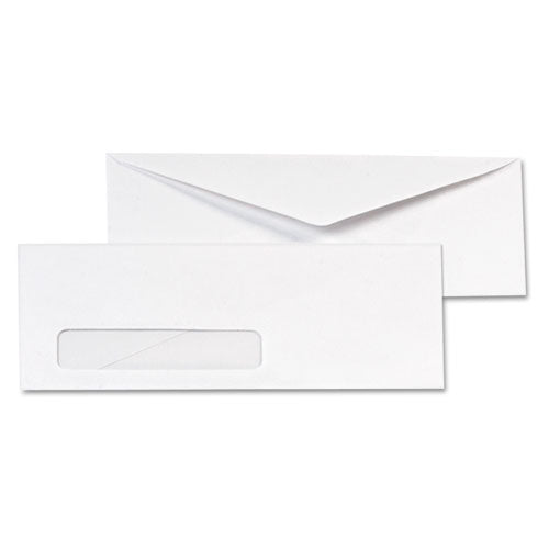 Image of Quality Park QUA90120 Invoice-Format Address-Window Envelope, #10, Commercial Flap, Gummed Closure, 4.13 x 9.5, White, 500/Box