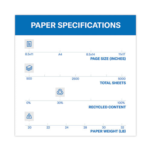 Image of HammermillÂ® Colors Print Paper, 20 lb Bond Weight, 8.5 x 11, Lilac, 500 Sheets/Ream, 10 Reams/Carton