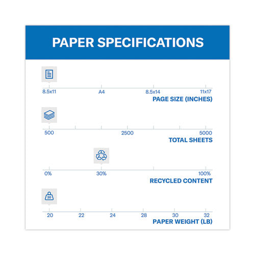 Image of HammermillÂ® Colors Print Paper, 20 lb Bond Weight, 8.5 x 11, Lilac, 500/Ream