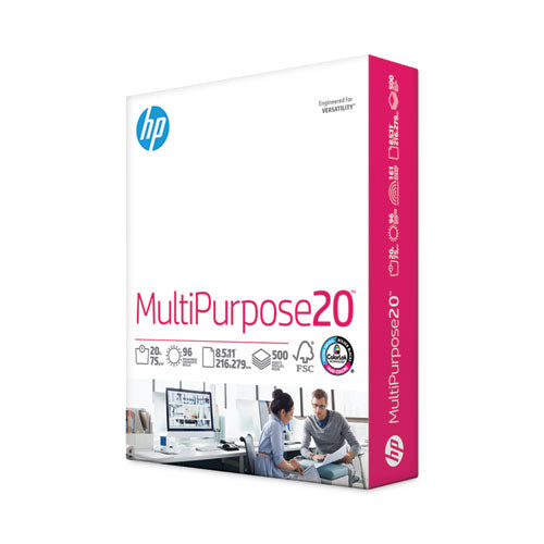 Image of HP Papers 11200-0 MultiPurpose20 Paper, 96 Bright, 20 lb Bond Weight, 8.5 x 11, White, 500/Ream