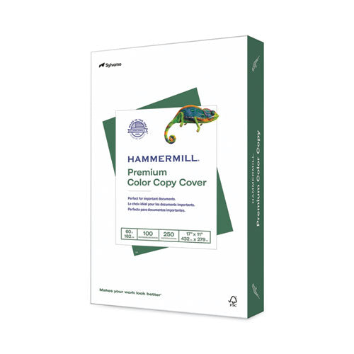 Image of Hammermill® Premium Color Copy Cover, 100 Bright, 60 lb Cover Weight, 17 x 11, 250/Pack
