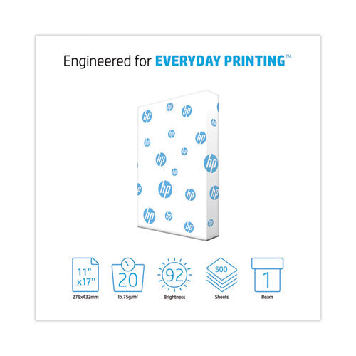Image of HP Papers 17200-0 Office20 Paper, 92 Bright, 20 lb Bond Weight, 11 x 17, White, 500/Ream