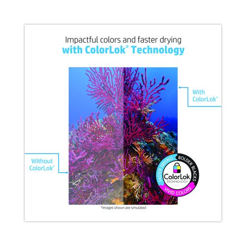 Image of HP Papers All-In-One22 Paper, 96 Bright, 22-lb Bond Weight, 8.5 x 11, White, 500/Ream