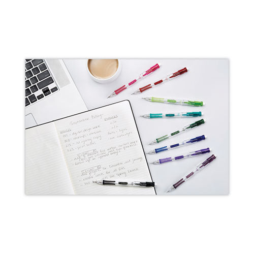 Image of Paper Mate® 2164121 Clear Point Mechanical Pencil, 0.7 mm, HB (#2), Black Lead, Assorted Barrel Colors, 10/Pack