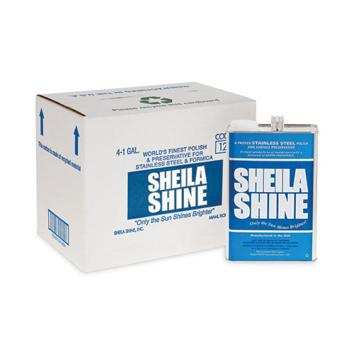 Image of Sheila Shine SS128 Stainless Steel Cleaner And Polish, 1 Gal Can, 4/carton