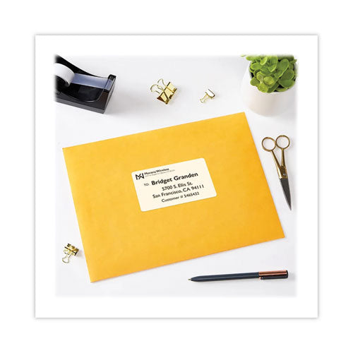 Image of Avery® 5817 Shipping Labels with TrueBlock Technology, Laser Printers,  2.5 x 4, White, 8/Sheet, 100 Sheets/Pack